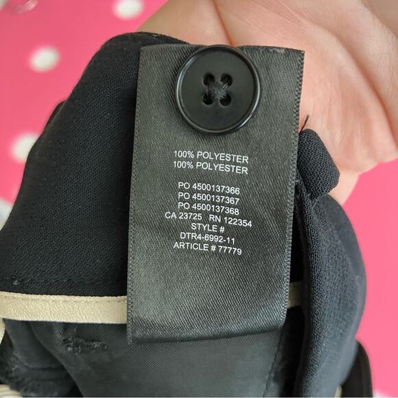 Wilfred Black High Waist Straight Leg Polyester Pants Womens 2 - Picture 6 of 7